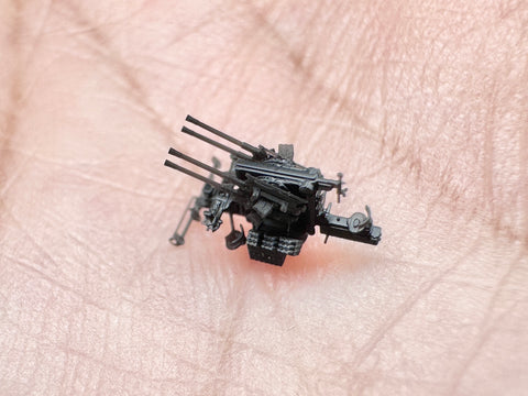 MUYIモデル G350013 1/350 ドイツ海軍 20mm C/38 (1941) 機関砲 超精密3Dプリントキット(6門入り)