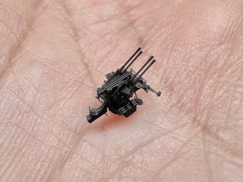 MUYIモデル G350013 1/350 ドイツ海軍 20mm C/38 (1941) 機関砲 超精密3Dプリントキット(6門入り)