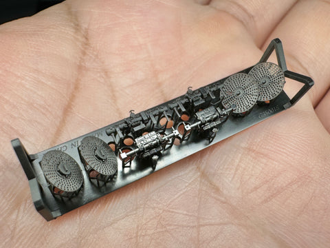 MUYIモデル G350018 1/350 ドイツ海軍 3m測距儀(2種) 超精密3Dプリントキット 4個入り