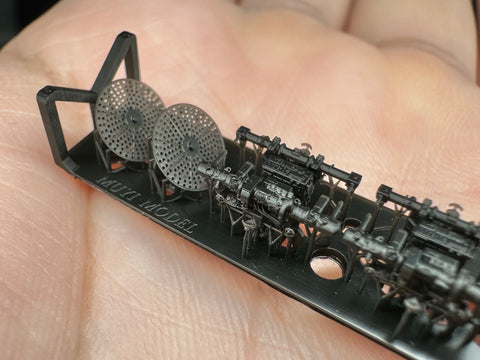 MUYIモデル G350018 1/350 ドイツ海軍 3m測距儀(2種) 超精密3Dプリントキット 4個入り