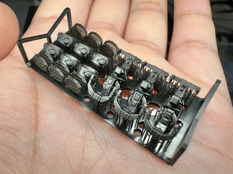 MUYIモデル G350020 1/350 ドイツ海軍 探照灯 タイプA 超精密3Dプリントキット(6個入り)
