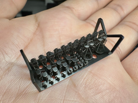 MUYIモデル G350021 1/350 ドイツ海軍 信号灯セット(超精密3Dプリントキット・46パーツ)