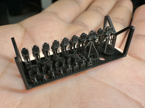 MUYIモデル G350021 1/350 ドイツ海軍 信号灯セット(超精密3Dプリントキット・46パーツ)