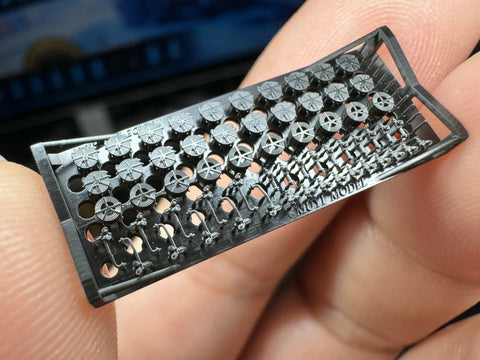 MUYIモデル G350022 1/350 ドイツ海軍 消防用ホース&消火栓 超精密3Dプリントキット(71パーツ)
