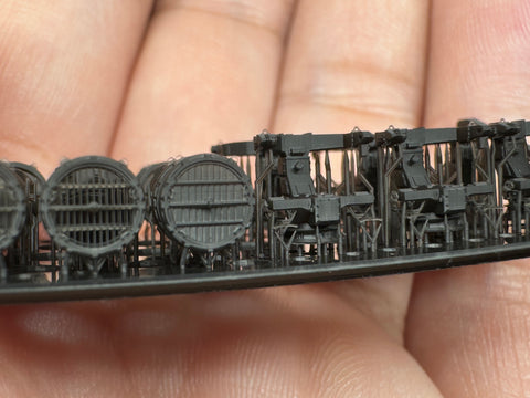 MUYIモデル G350023 1/350 ドイツ海軍 探照灯 Type B 超精密3Dプリントキット(6個入り)