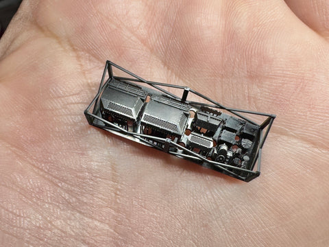MUYIモデル G350042 1/350 トランペッター用 ドイツ海軍 後部甲板通風口(ベンチレーター) 超精密3Dプリントキット 1個入り