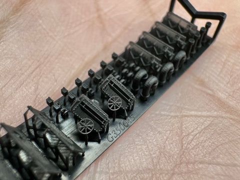 MUYIモデル G350045 1/350 トランペッター用 ドイツ海軍 甲板用アクセサリーC(超精密3Dプリントキット・36個入り)