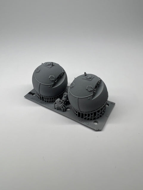 MUYIモデル G350048 1/350 トランペッター用 ドイツ海軍 SL 8 4m測距儀(超精密3Dプリントキット・2個入り)
