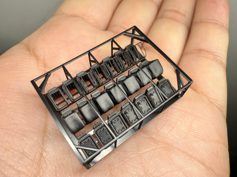 MUYIモデル G350059 1/350 トランペッター用 ドイツ海軍(クリーグスマリーネ)甲板ハッチ(超精密3Dプリントキット・21ピース)