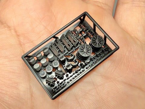 MUYIモデル G350085 1/350 ドイツ海軍 戦艦ビスマルク 甲板用アクセサリー F(超精密3Dプリントキット・54パーツ)