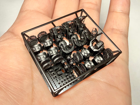 MUYIモデル G350090 1/350 ドイツ海軍 ビスマルク ライトグループ K 超精密3Dプリントキット(67パーツ)