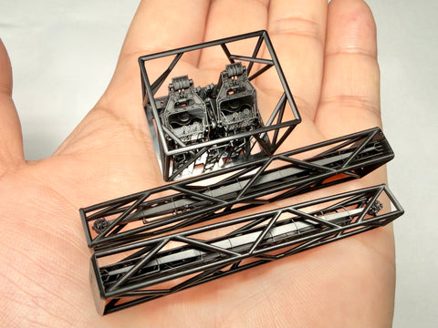 MUYIモデル G350092 1/350 ドイツ海軍 戦艦ビスマルク用 計器・クレーンセット(Mサイズ) 超精密3Dプリントキット(12パーツ入り)