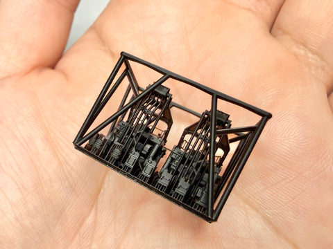 MUYIモデル G350092 1/350 ドイツ海軍 戦艦ビスマルク用 計器・クレーンセット(Mサイズ) 超精密3Dプリントキット(12パーツ入り)