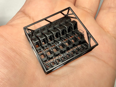 MUYIモデル G350104 1/350 トランペッター用 ドイツ海軍戦艦ビスマルク デッキハッチ(Type Y) 超精密3Dプリントキット(28個入り)
