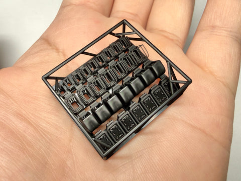 MUYIモデル G350104 1/350 トランペッター用 ドイツ海軍戦艦ビスマルク デッキハッチ(Type Y) 超精密3Dプリントキット(28個入り)