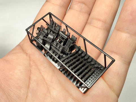 MUYIモデル G350105 1/350 トランペッター用 ドイツ海軍戦艦ビスマルク 装備品セットZ(超精密3Dプリントキット・56パーツ)