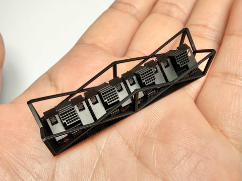 MUYIモデル R200052 1/200 日本海軍 12cm噴進砲 (A) 超精密3Dプリントキット 4基入り