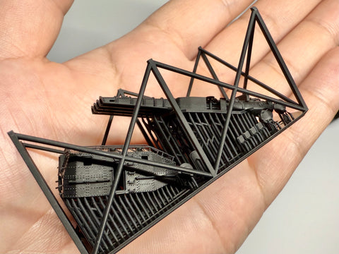 MUYIモデル R200093 1/200 日本海軍 九二式二型 四連装魚雷発射管 超精密3Dプリントキット(2基入り)