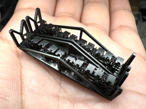 MUYIモデル R350007 1/350 日本海軍 九六式25mm連装機銃(防盾付き) 超精密3Dプリントキット(12基入り)