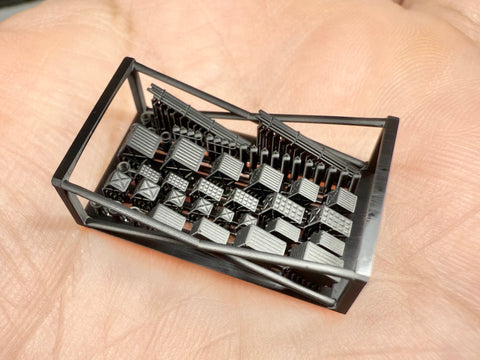 MUYIモデル R350150 1/350 WWII 艦上甲板用備品セット(超精密3Dプリントキット・47パーツ入り)