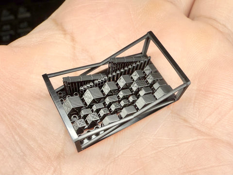 MUYIモデル R350150 1/350 WWII 艦上甲板用備品セット(超精密3Dプリントキット・47パーツ入り)