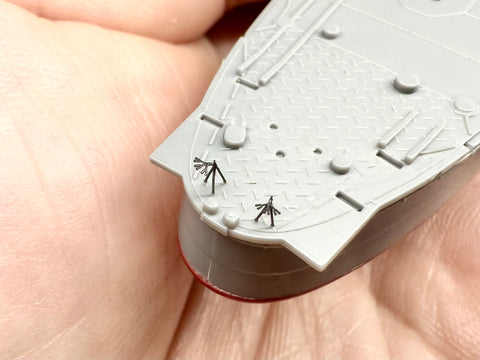 MUYIモデル R350154 1/350 日本海軍 発煙装置 超精密3Dプリントキット(12個入り)