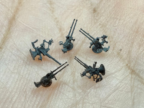 MUYIモデル R350158 1/350 日本海軍 九三式13mm連装機銃 超精密3Dプリントキット(8基入り)