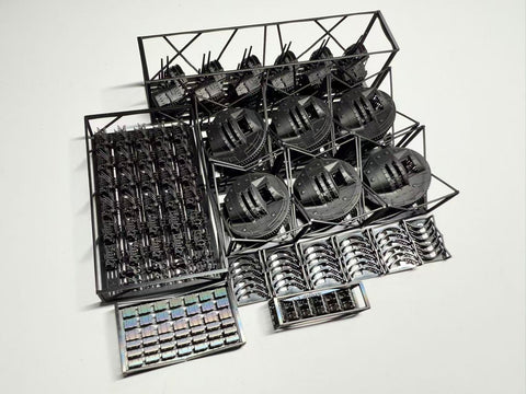 MUYIモデル R350160 1/350 日本海軍 戦艦「大和」兵装セット(1945年仕様) タミヤ/ビーバー/ベリーファイア用 超精密3Dプリントキット(全122パーツ)