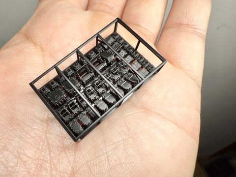 MUYIモデル R350162 1/350 日本海軍 艦上ハッチ(大和・武蔵用) タミヤ/ビーバー/ベリーファイア対応 超精密3Dプリントキット(43個入り)