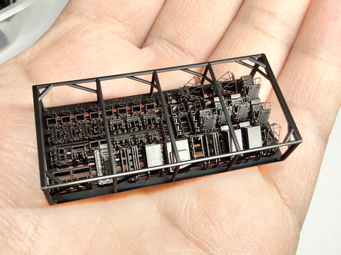 MUYIモデル R350170S 1/350 ハセガワ用 日本海軍 艦上ハッチ(開放状態・長門1941)スーパーディテール3Dプリントキット(43個入り)