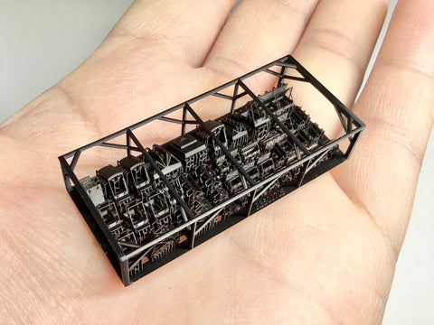 MUYIモデル R350170S 1/350 ハセガワ用 日本海軍 艦上ハッチ(開放状態・長門1941)スーパーディテール3Dプリントキット(43個入り)