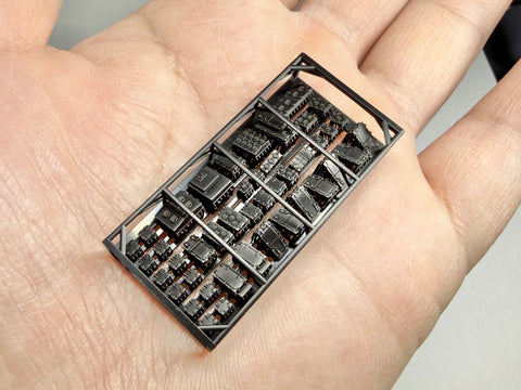MUYIモデル R350170 1/350 ハセガワ用 日本海軍 艦上ハッチ(長門 1941年仕様) スーパーディテール3Dプリントキット(43パーツ入り)