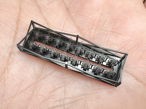 MUYIモデル R700008 1/700 日本海軍 九六式25mm連装機銃 超精密3Dプリントキット(16基入り)