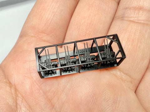 MUYIモデル R700015 1/700 日本海軍 八九式127mm高角砲(初期型) 超精密3Dプリントキット 4基入り