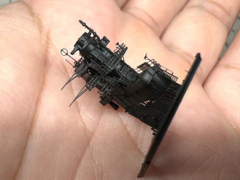 MUYIモデル R700049 1/700 ハセガワ/フジミ用 赤城 艦橋 スーパーディテール3Dプリントキット 1個入り(赤城用)