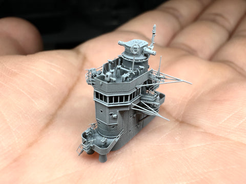 MUYIモデル R700049 1/700 ハセガワ/フジミ用 赤城 艦橋 スーパーディテール3Dプリントキット 1個入り(赤城用)