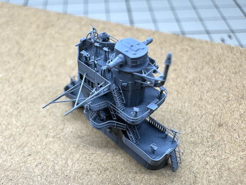 MUYIモデル R700049 1/700 ハセガワ/フジミ用 赤城 艦橋 スーパーディテール3Dプリントキット 1個入り(赤城用)