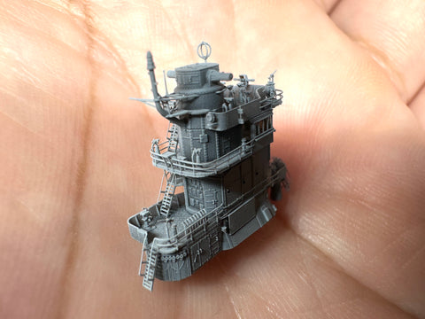 MUYIモデル R700049 1/700 ハセガワ/フジミ用 赤城 艦橋 スーパーディテール3Dプリントキット 1個入り(赤城用)