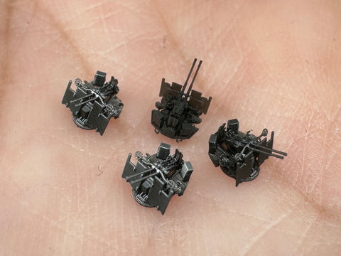 MUYIモデル R700061 1/700 日本海軍 五式40mm対空砲 超精密3Dプリントキット(8個入り)