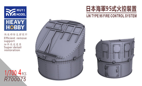 MUYIモデル R700075 1/700 日本海軍 九五式射撃指揮装置 超精密3Dプリントキット(4個入り)