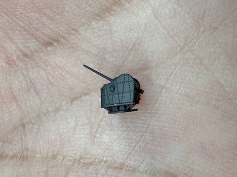 MUYIモデル R700085 1/700 日本海軍 九八式 10cm連装高角砲 超精密3Dプリントキット(6基入り)