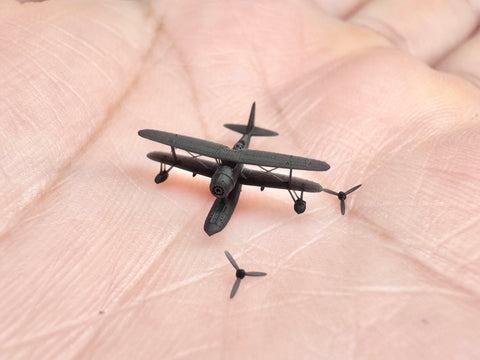 MUYIモデル R700098 1/700 日本海軍 F1M2 零式水上機 超精密3Dプリントキット 2個セット