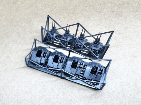 MUYIモデル R700101 1/700 日本海軍 八九式127mm高角砲 A1型 改1(巡洋艦用) 超精密3Dプリントキット 4基入り