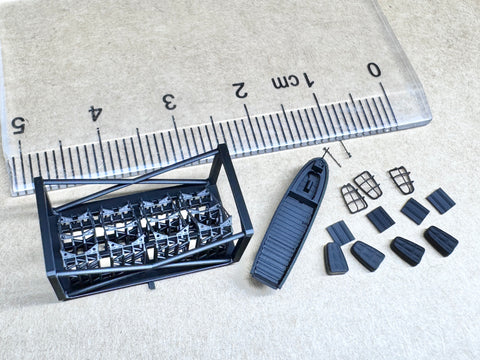 MUYIモデル R700113 1/700 日本海軍 翔鶴 ピナース 超詳細 3D プリントキット 12 個(フジミ用)