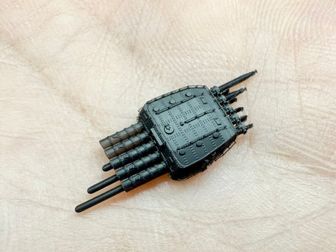 MUYIモデル R700153 1/700 日本海軍 零式五連装魚雷発射管 超精密3Dプリントキット(3基入り)