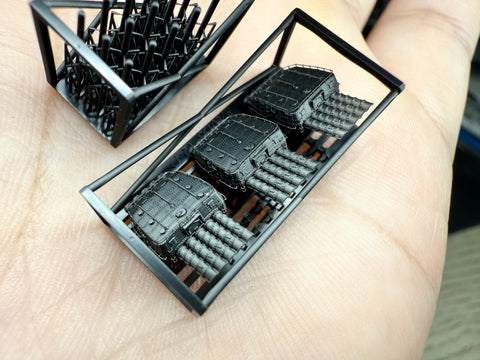 MUYIモデル R700153 1/700 日本海軍 零式五連装魚雷発射管 超精密3Dプリントキット(3基入り)