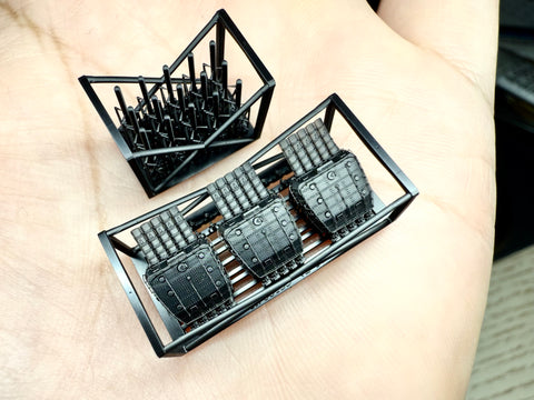 MUYIモデル R700153 1/700 日本海軍 零式五連装魚雷発射管 超精密3Dプリントキット(3基入り)