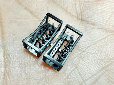MUYIモデル R700154 1/700 日本海軍 煙幕展張装置 超精密3Dプリントキット(24個入り)