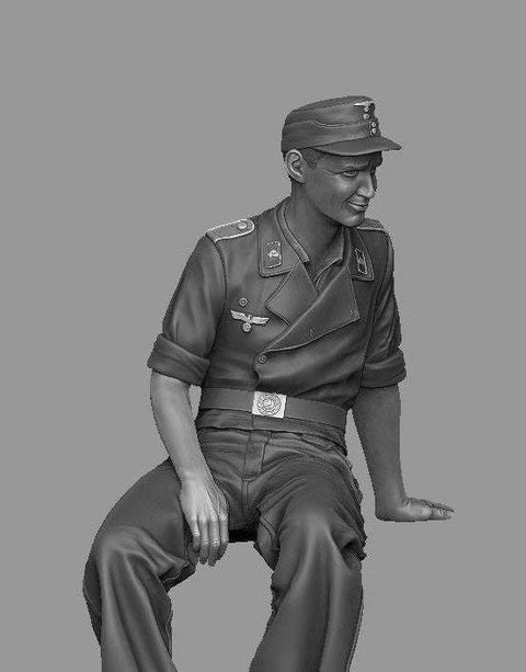 パンツァーアート FI35-123 1/35 WWIIドイツ 突撃砲 休憩中の砲手