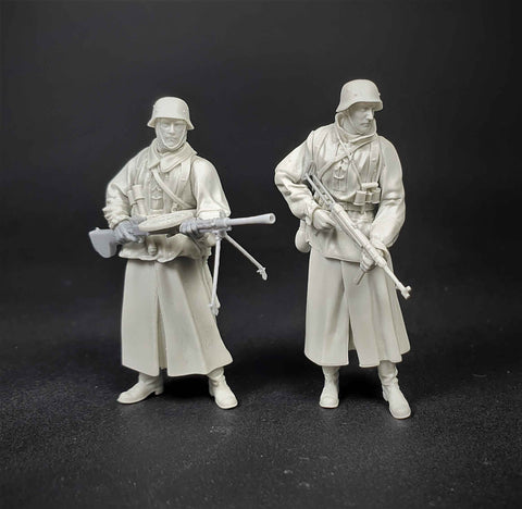パンツァーアート FI35-165 1/35 WWIIドイツ トーテンコップ擲弾兵デミアンスキー 2体セット